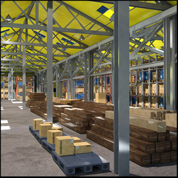 仓库内部和外部等道具素材之家精选3D模型