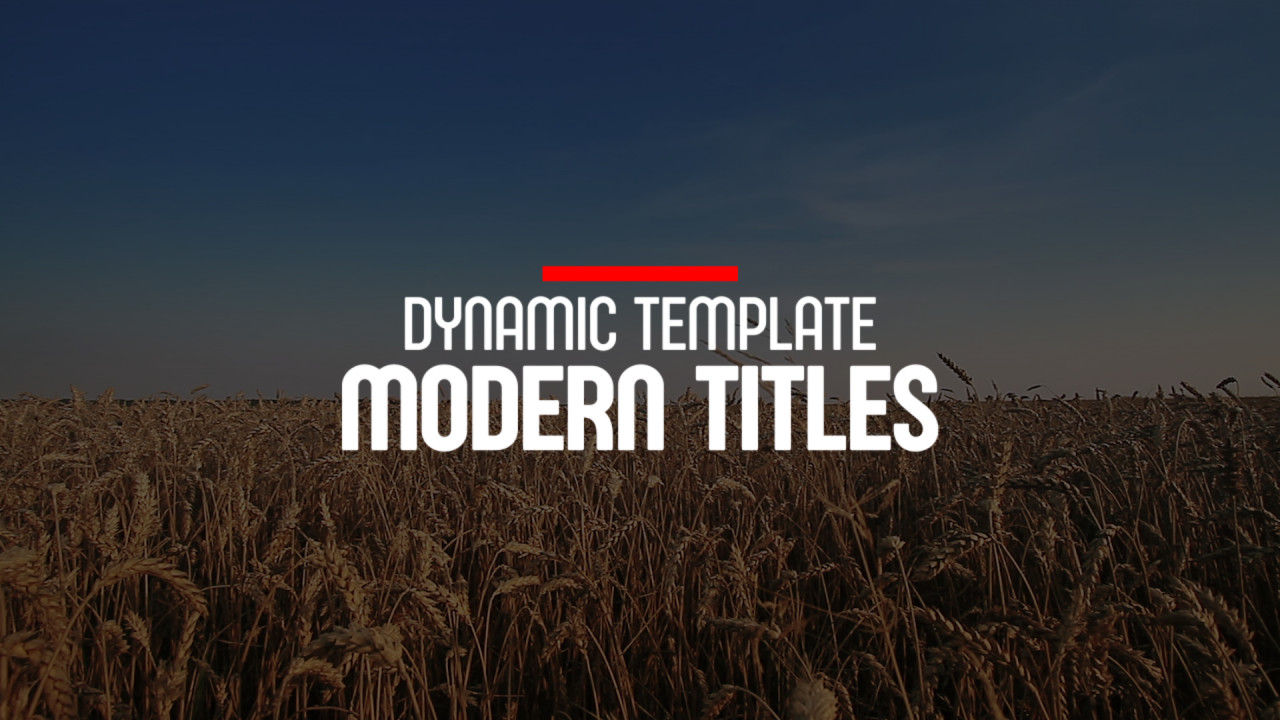 视频动态字幕特效素材库精选AE模板