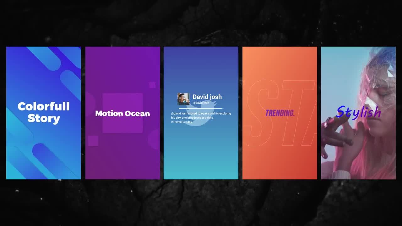 Instagram字体是一款设计时尚素材库精选AE模板