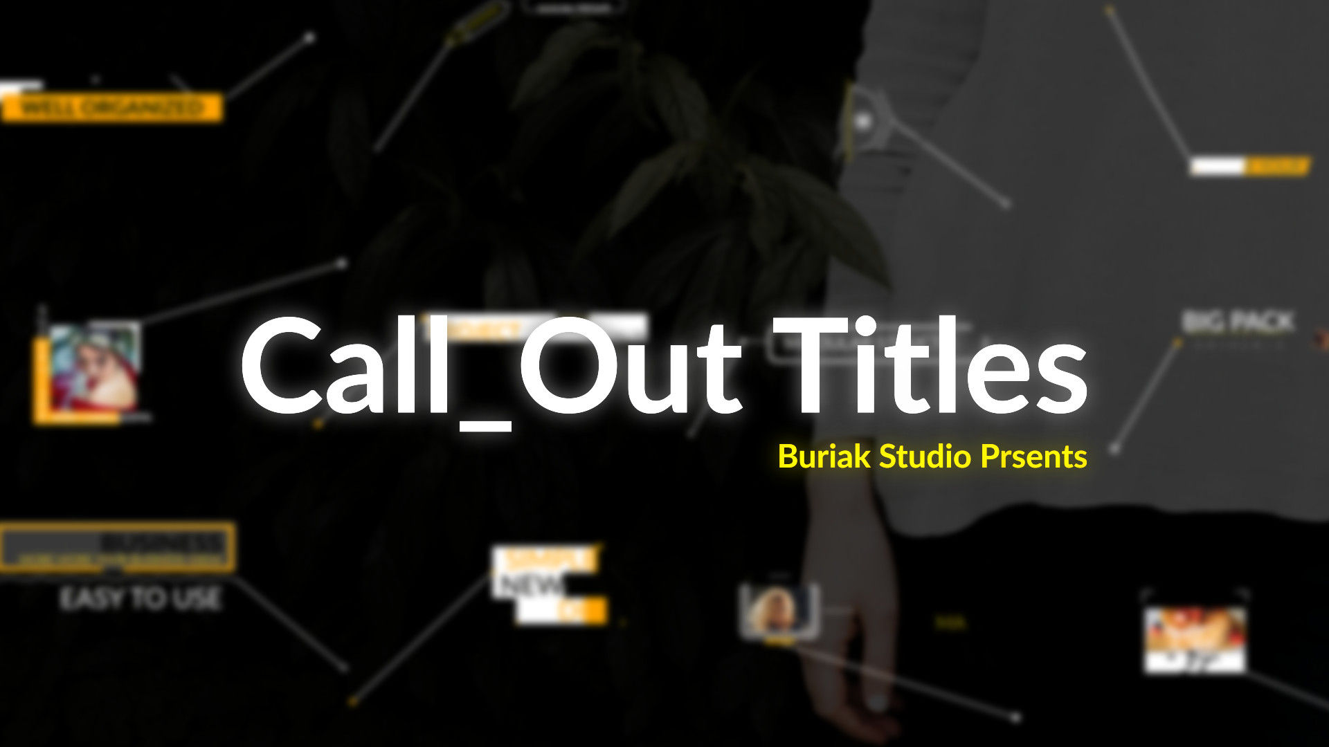 精彩的公司广播呼唤标题文字素材库精选AE模板