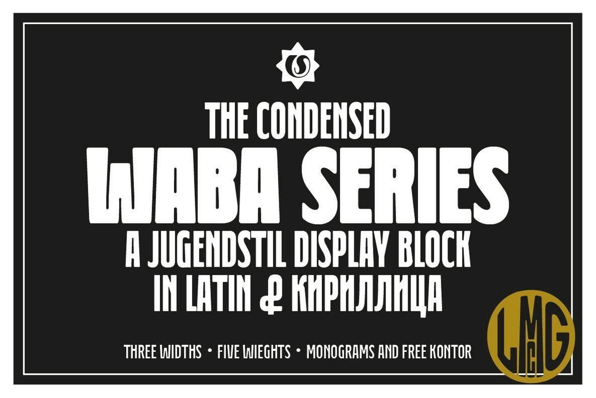 Waba Font Family素材之家精选英文字体