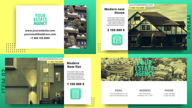 地产代理素材库精选AE模板