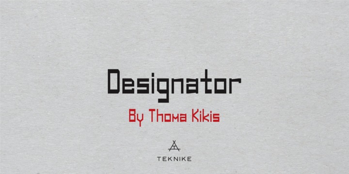 Designator Font Family素材之家精选英文字体