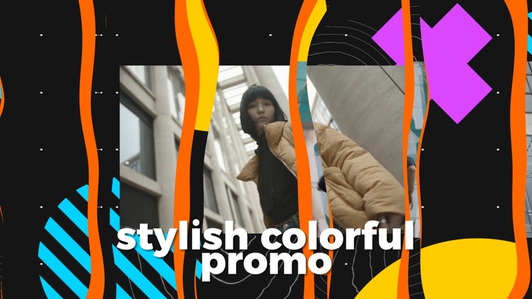 时尚多彩宣传素材库精选AE模板