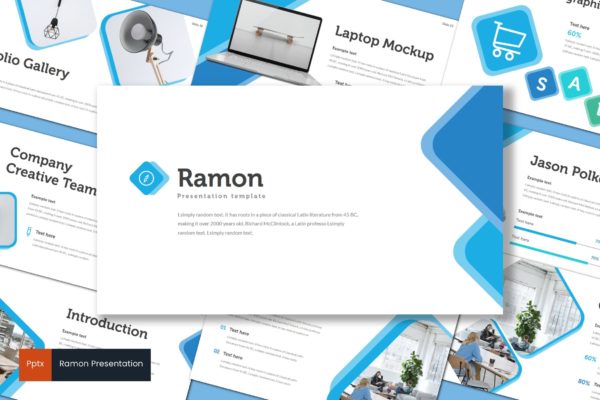 室内设计品牌宣传素材库精选PPT模板 Ramon – Powerpoint Template