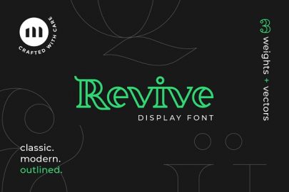 Revive Display Font素材之家精选英文字体