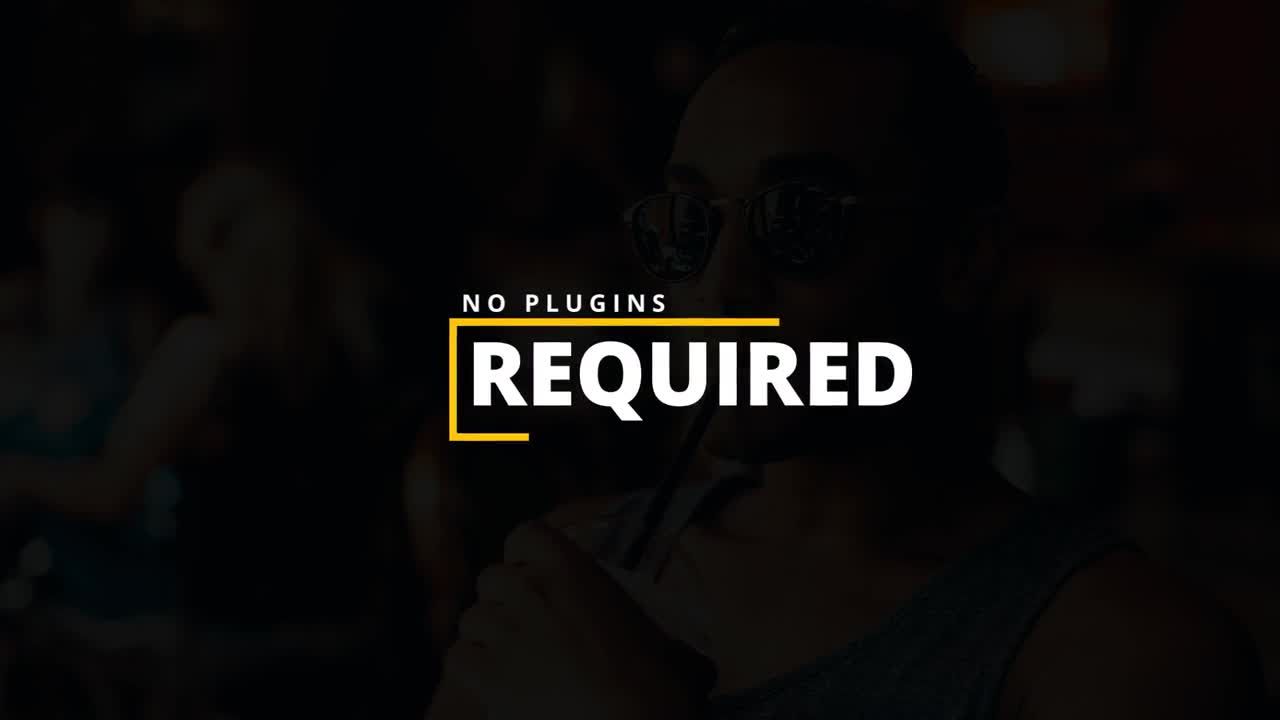 10个干净动态的全屏幕标题素材库精选pr模板