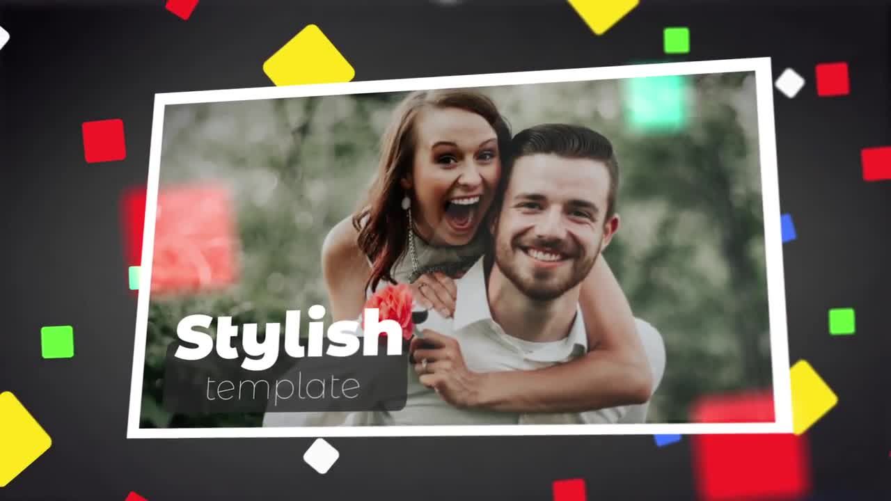 时尚的电影照片简介素材库精选AE模板