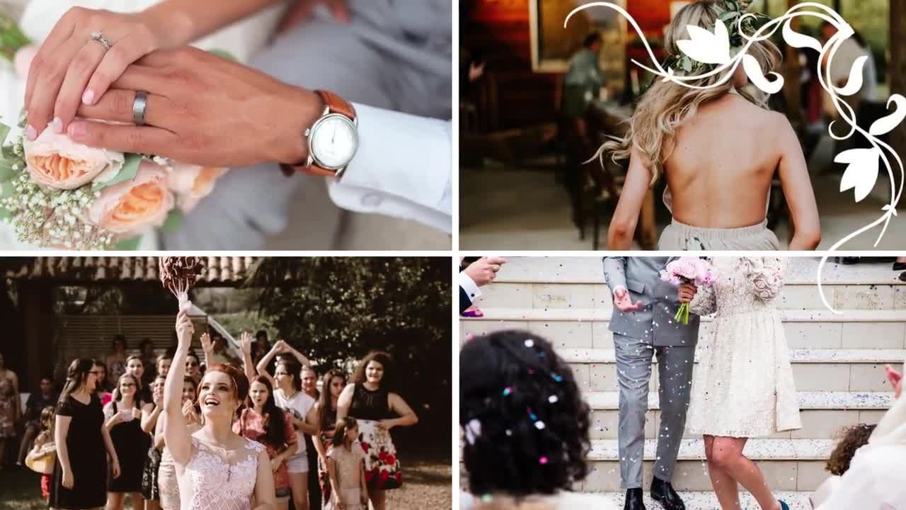 适合任何婚礼或爱情主题视频Pr模板