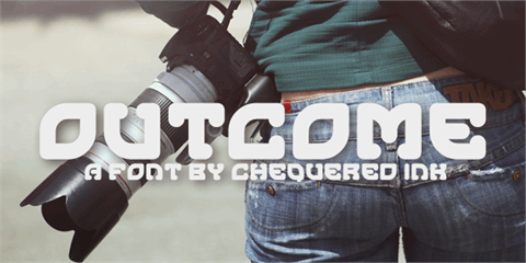 Outcome font素材之家精选英文字体