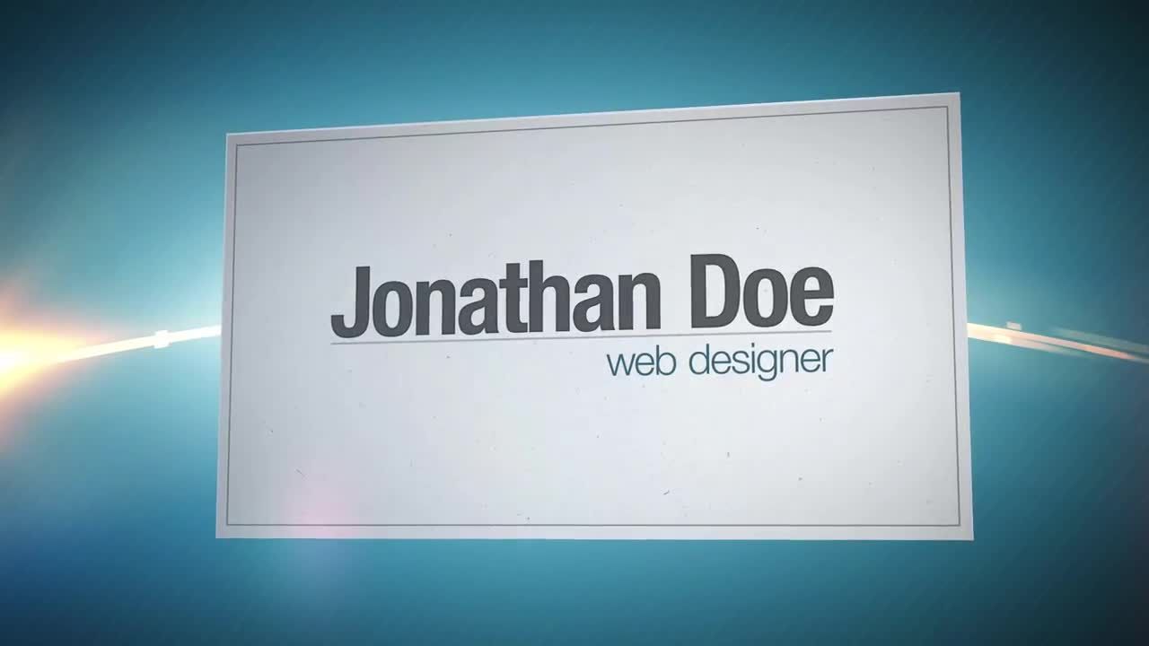 商务名片素材库精选AE模板素材