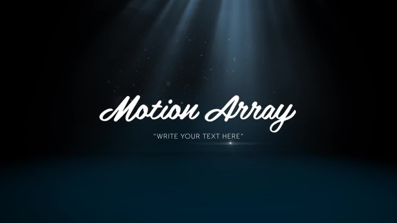 优雅粒子LOGO文字标题片头素材库精选AE模板