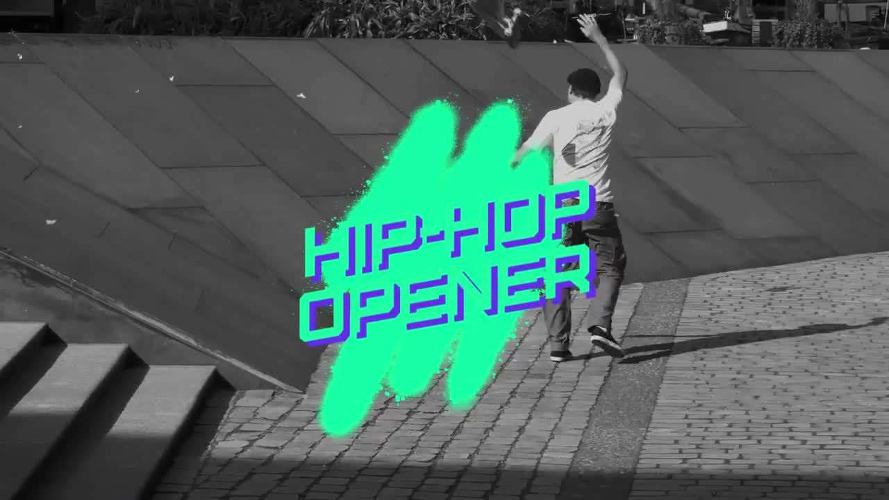 充满活力的城市体育促销PR模板