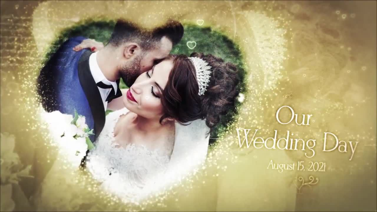 现代时尚婚礼幻灯片库简介素材库精选AE模板