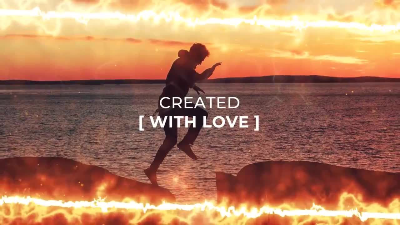 史诗火焰幻灯片素材库精选PR模板