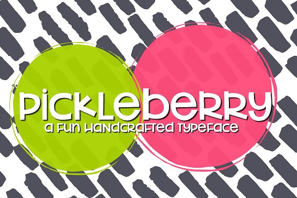 NEW!! Pickleberry Font插图