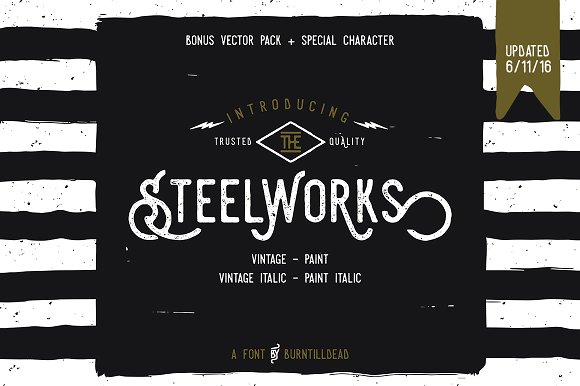 Steelworks Typeface素材之家精选英文字体