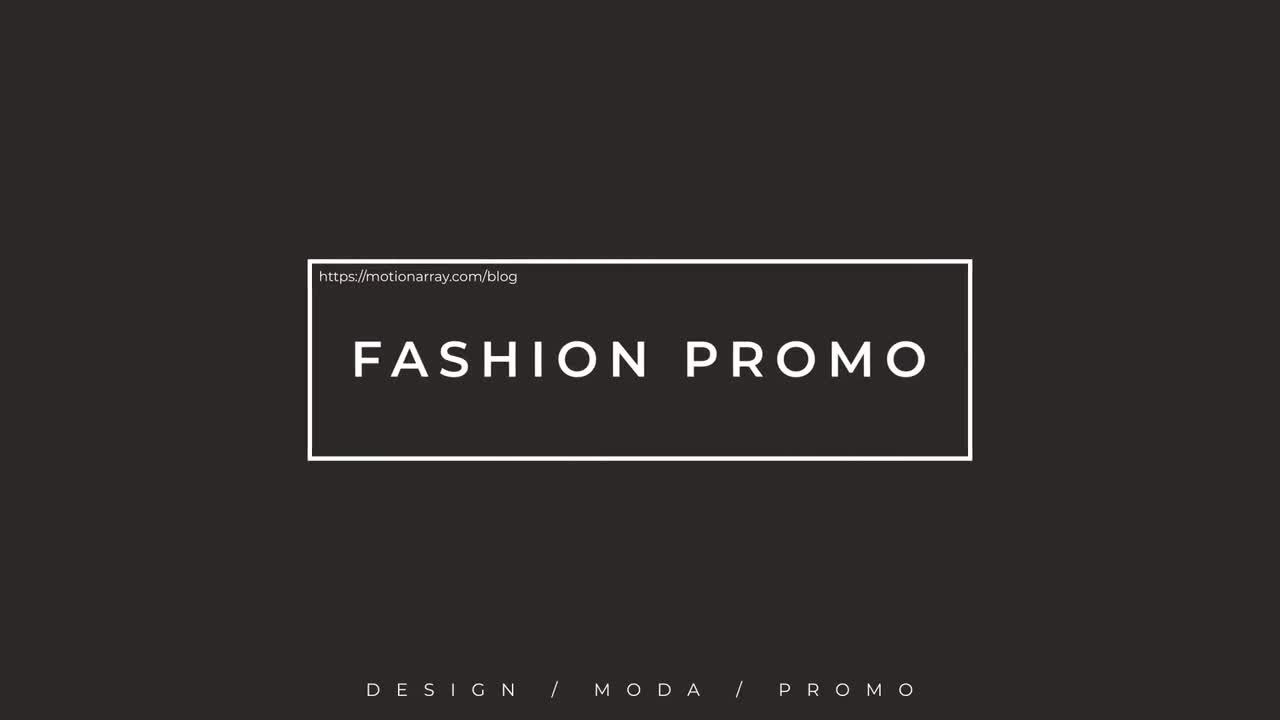 时尚照片宣传片头素材库精选AE模板Fashion Opener