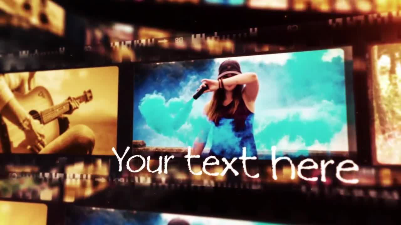 电影胶片动画预告片介绍素材库精选AE模板