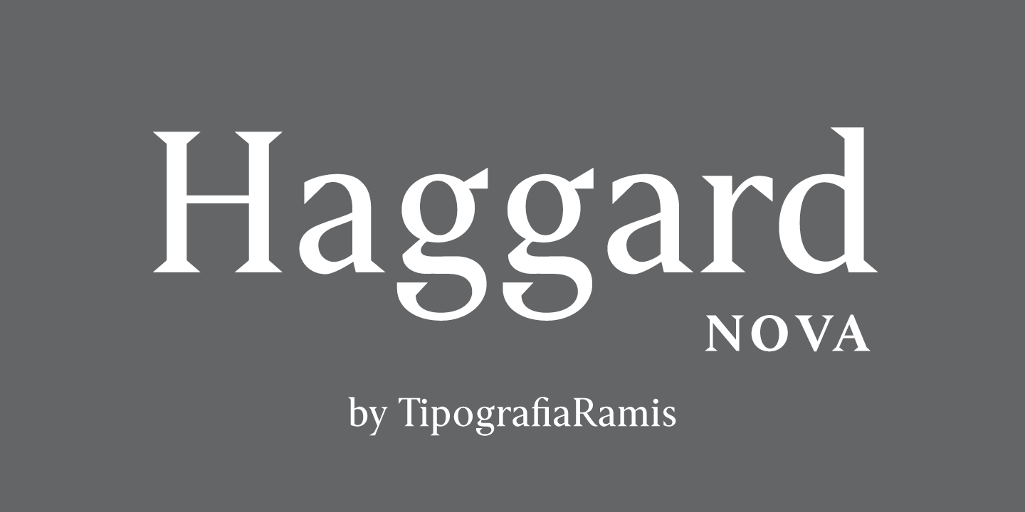 Haggard Nova Font Family插图
