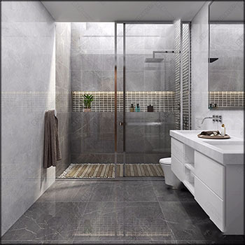 现代浴室淋浴间浴室洗脸台组合素材之家精选3D模型