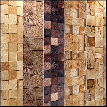 木材马赛克背景素材之家精选3D模型
