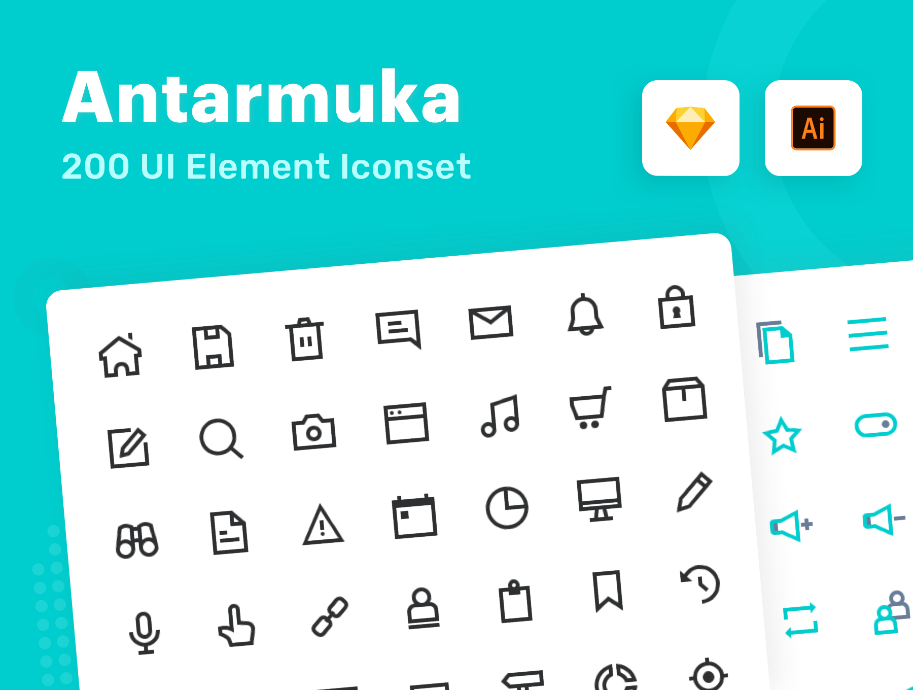 素材库下午茶：宇航元素图标宇宙元素图标矢量图标下载[Sketch,Ai]插图