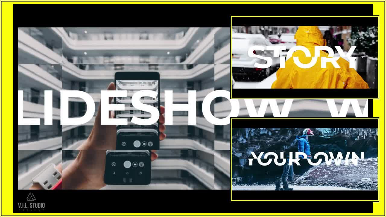 具有分屏效果的动态图片切割开场素材库推荐PR模板