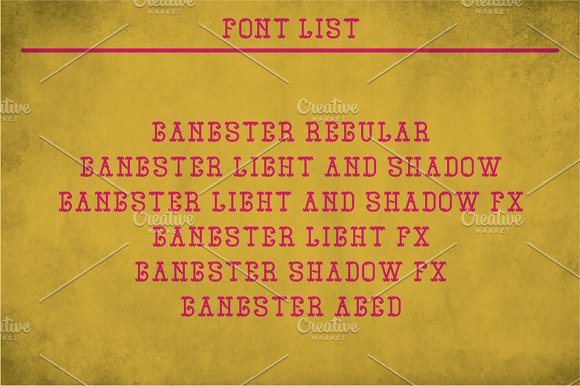 Gangster Vintage Label Typeface插图5