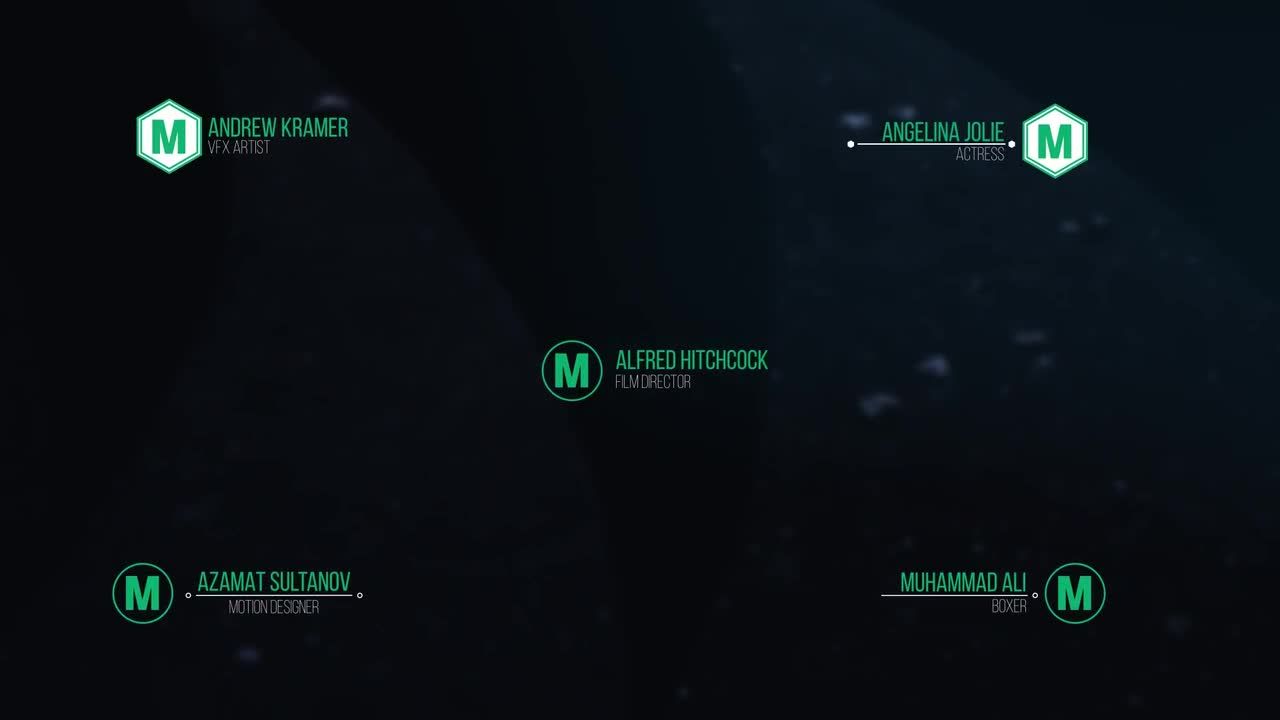 10个独特的清洁下三分之一素材库精选AE模板