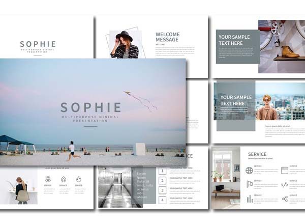 一款时尚人物主题PPT模版下载[pptx]