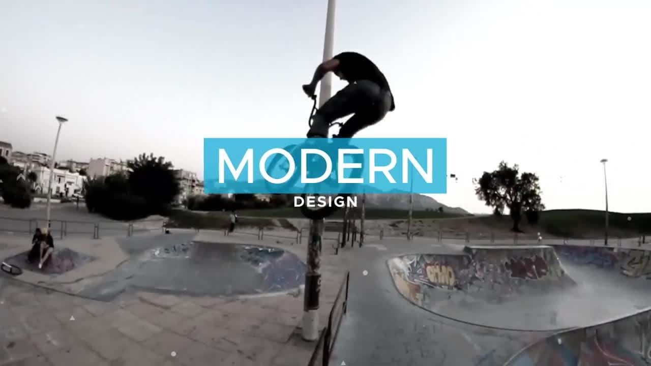 炫酷户外动态创意运动开场白素材库精选AE模板