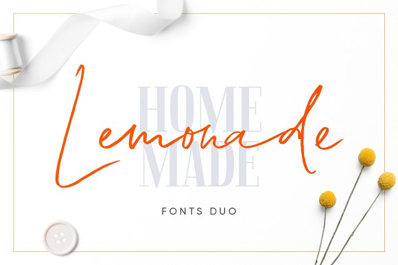 Lemonade Fonts Duo插图