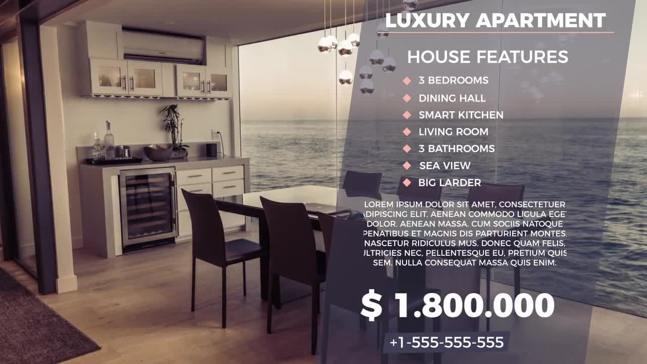 简洁房地产宣传动画素材库精选AE模板