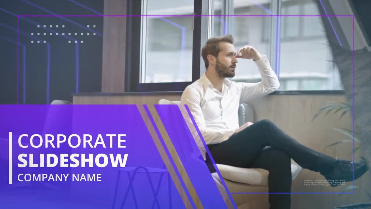 现代公司企业商务合作图片展示素材库精选AE模板