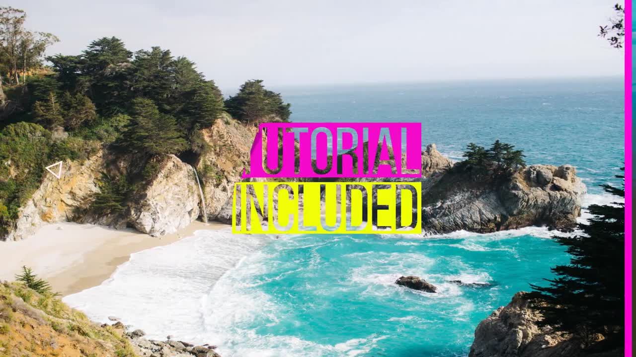 明亮干净多彩的夏季幻灯片素材库精选AE模板