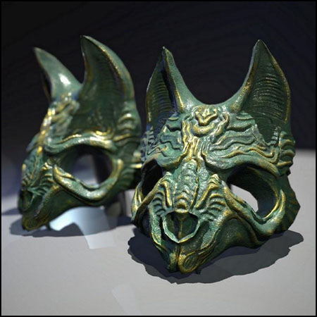 动物青铜面具素材之家精选3D模型