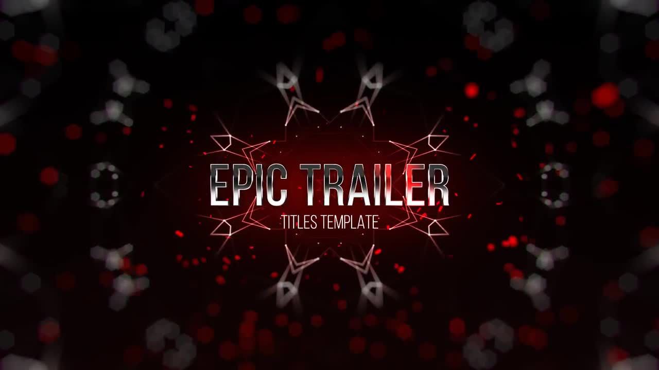 史诗预告片标题1素材库精选AE模板