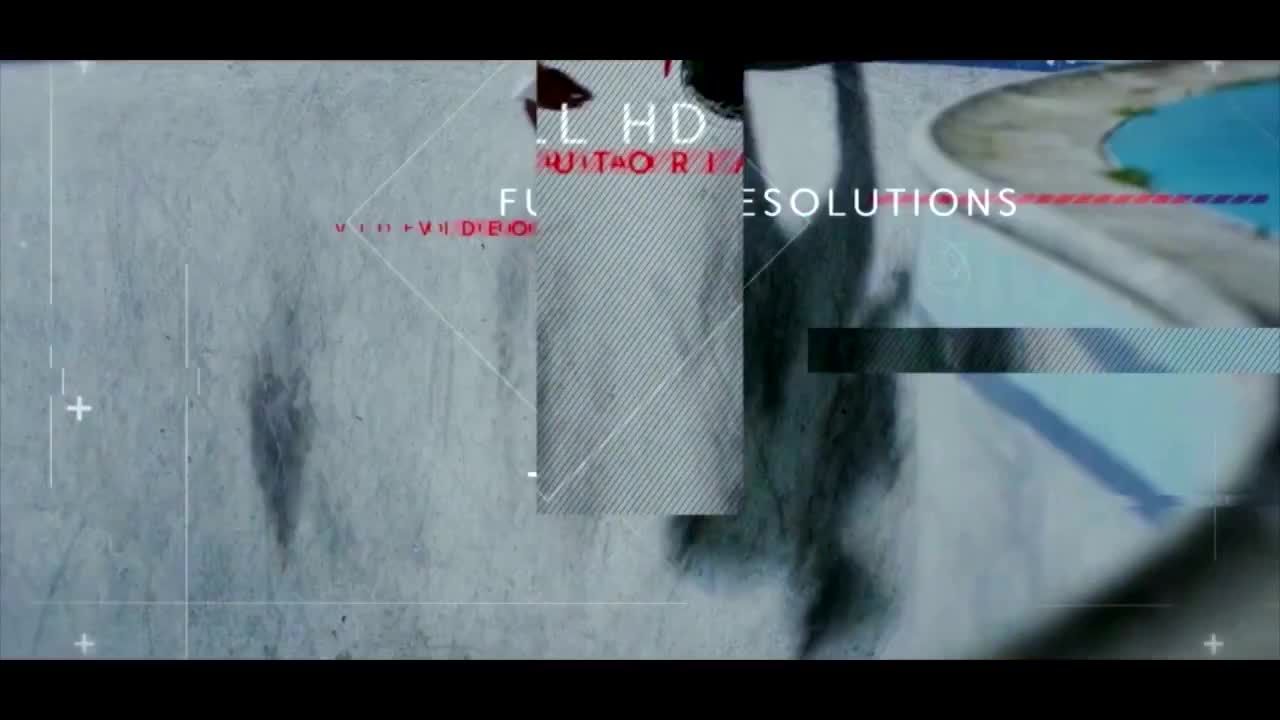 现代活力的故障效果开场白素材库精选AE模板