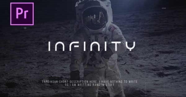 拼图风格幻灯片开场视频特效素材库精选PR模板 Infinity