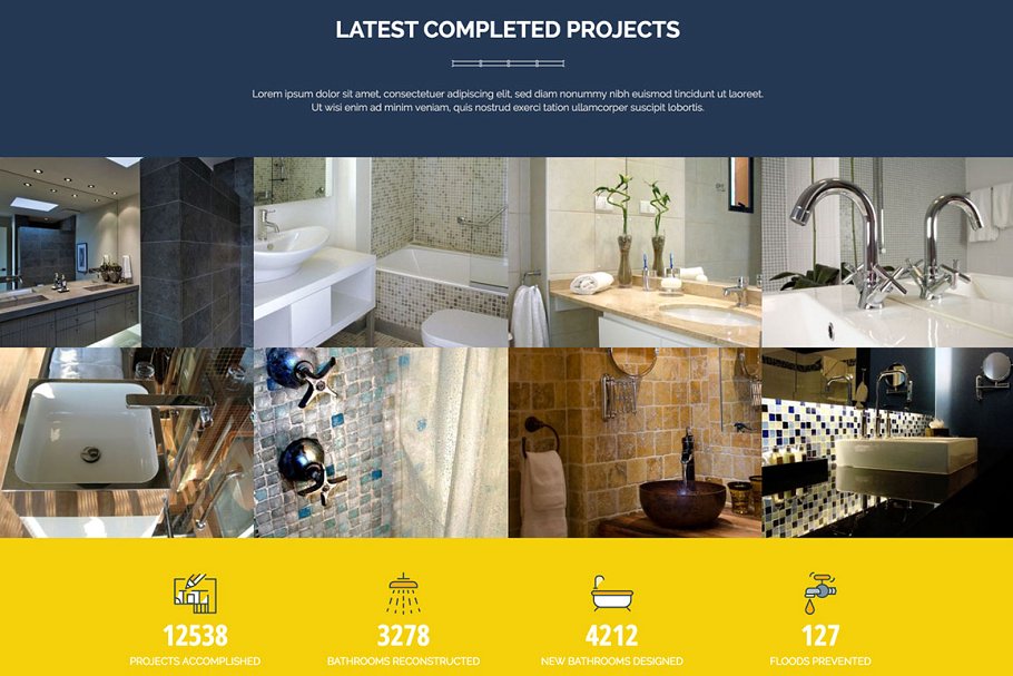家政维修服务企业官网Joomla模板素材库精选 Hot Plumber插图(3)
