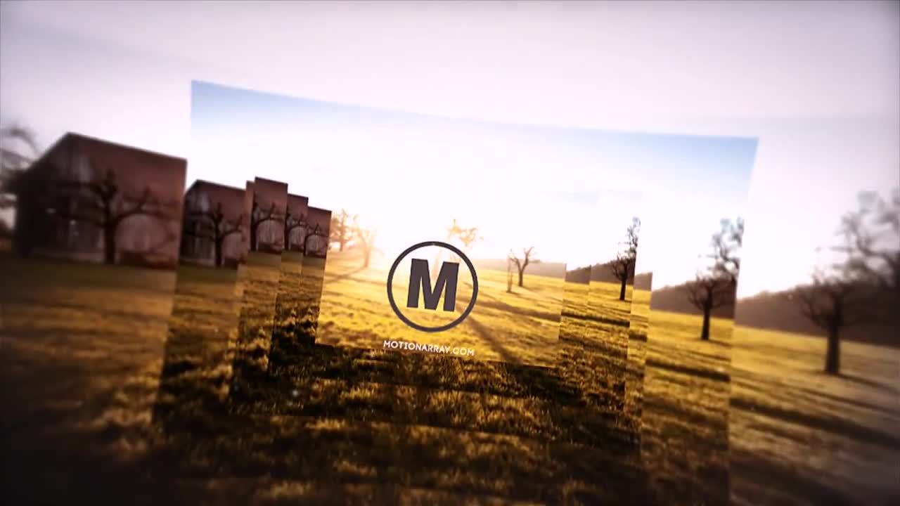 美丽的视差动画幻灯片素材库精选AE模板