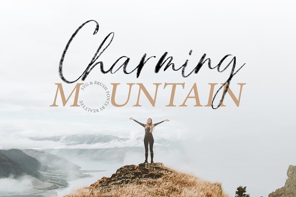 Charming Mountain Font素材之家精选英文字体