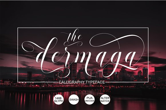 Dermaga Font素材之家精选英文字体