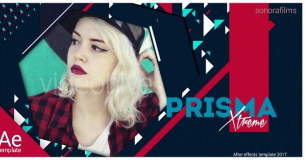 90年代时尚流行棱镜形状动感素材库精选AE模板 Prisma
