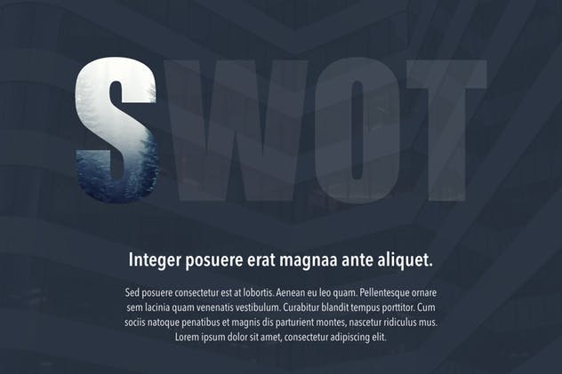 SWOT分析PPT模板下载 Midnight Office PowerPoint Template插图(8)