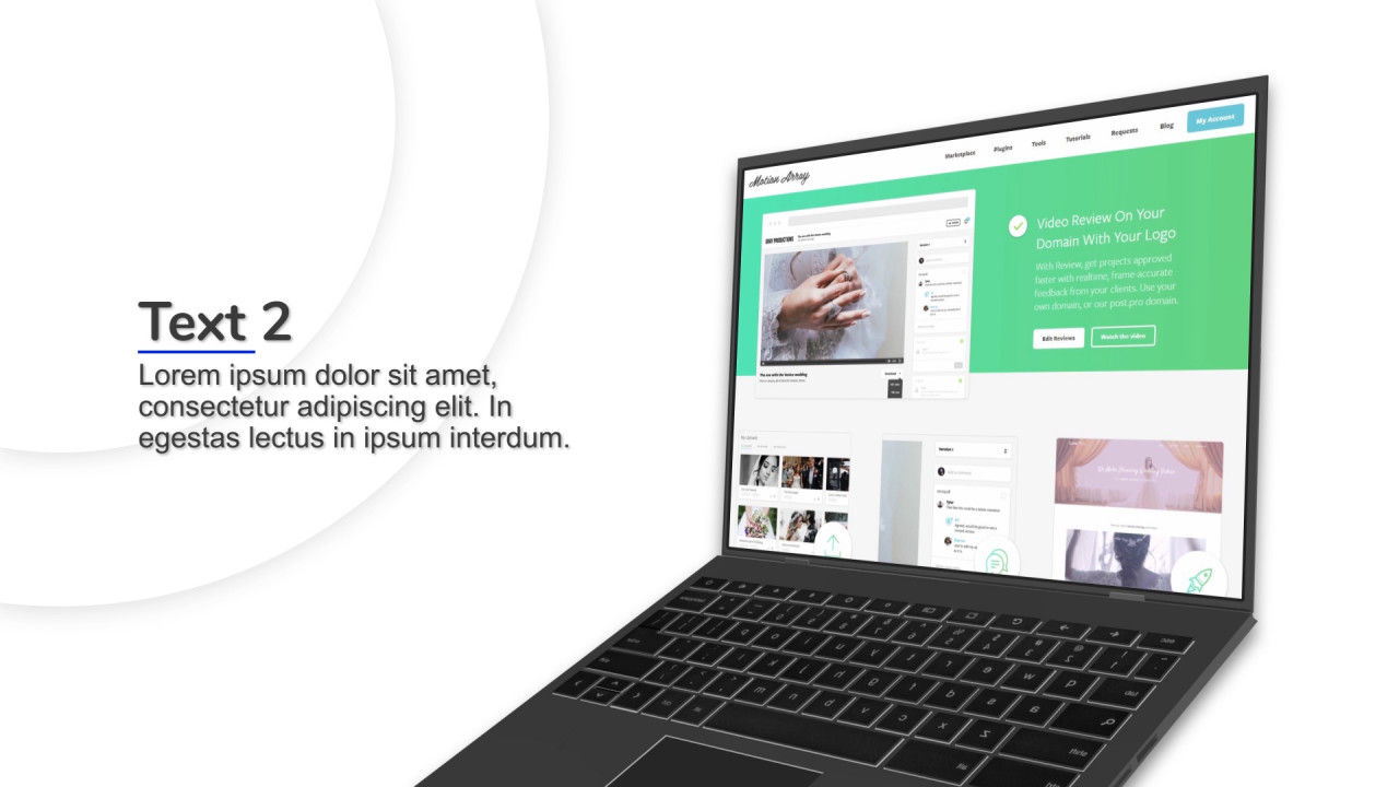 笔记本演示演示文稿幻灯片素材库精选AE模板