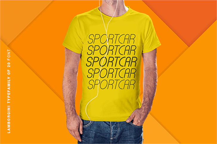 Lamborgini font插图3