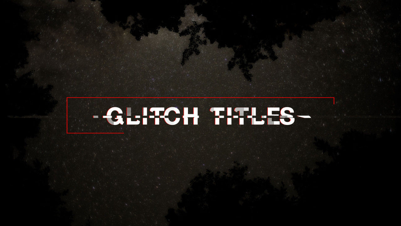 动态的小故障标题素材库精选AE模板