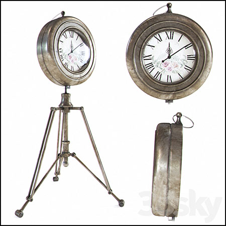 复古时钟素材之家精选3D模型